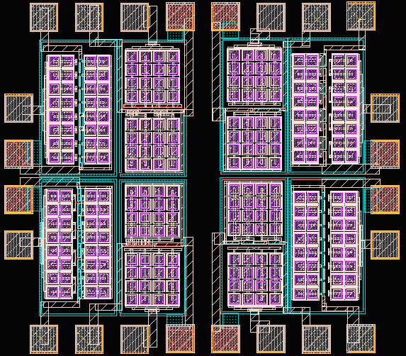 Multi-stage rectifier Layout
